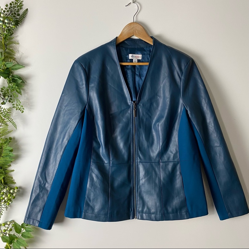 DENIM & CO BLUE PEPLUM JACKET✨💙 [20]